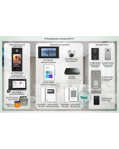 ДМФ-004. IP-домофонные системы BAS-IP. BAS-IP в Ессентуках