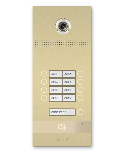 BI-08FB GOLD. Вызывная панель IP-домофона. BAS-IP в Ессентуках