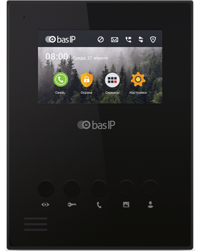 AU-04LA (AU-04L) BLACK. Монитор IP-домофона. BAS-IP в Ессентуках