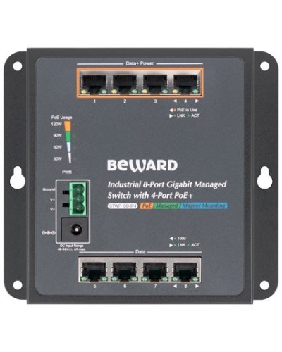 STWP-08HP4. Коммутатор 8-портовый. Beward в Ессентуках