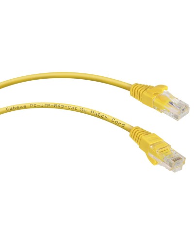 PC-UTP-RJ45-Cat.5e-2m-YL (7678c), желтый. Патч-корд медный. CABEUS в Ессентуках