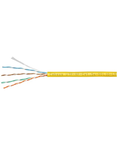 UTP-4P-Cat.5e-SOLID-LSZH-YL (9780c). Кабель «витая пара» (LAN) для структурированных систем связи. CABEUS в Ессентуках