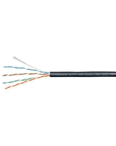 UTP-4P-Cat.5e-SOLID-OUT-PE-UV (11246c). Кабель «витая пара» (LAN) для структурированных систем связи. CABEUS в Ессентуках