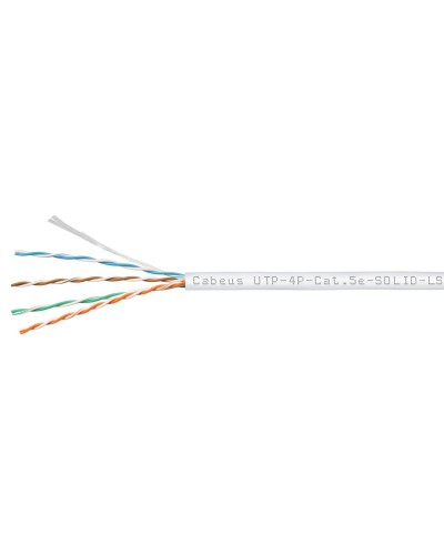 UTP-4P-Cat.5e-SOLID-LSZH-WH (9782c). Кабель «витая пара» (LAN) для структурированных систем связи. CABEUS в Ессентуках
