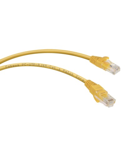 PC-UTP-RJ45-Cat.6-3m-YL (8708c), желтый. Патч-корд медный. CABEUS в Ессентуках