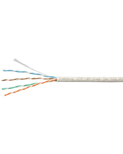 UTP-4P-Cat.5e-SOLID-LSZH-WH-100 (9782c-5). Кабель «витая пара» (LAN) для структурированных систем связи. CABEUS в Ессентуках
