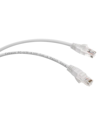 PC-UTP-RJ45-Cat.6-3m (7269c), серый. Патч-корд медный. CABEUS в Ессентуках