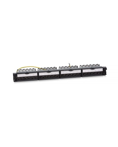PL-24-KJ-RJ45-Cat.6-SH-180T (11833c): Патч-панель 19" (1U), 24 порта RJ-45, категория 6, полностью экранированная в Ессентуках