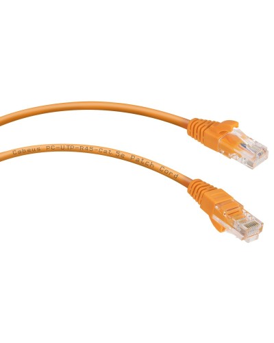 PC-UTP-RJ45-Cat.5e-2m-OR (7680c), оранжевый. Патч-корд медный. CABEUS в Ессентуках