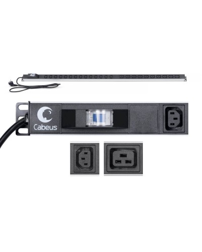 PDU-16-14C13-10C19-B-C14 (9553c). Блок розеток. CABEUS в Ессентуках