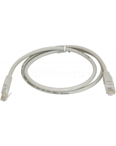 PC-UTP-RJ45-Cat.5e-0.3m (7209c), серый. Патч-корд медный. CABEUS в Ессентуках