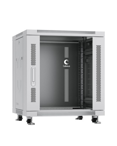 SH-05C-12U60/80 (7646c). Шкаф телекоммуникационный 19 напольный 12U. CABEUS в Ессентуках