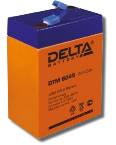 Delta DTM 6045. Аккумулятор герметичный свинцово-кислотный. Delta в Ессентуках