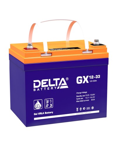 Delta GX 12-33. Аккумулятор герметичный свинцово-кислотный. Delta в Ессентуках