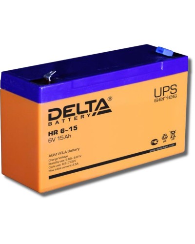Delta HR 6-15. Аккумулятор герметичный свинцово-кислотный. Delta в Ессентуках