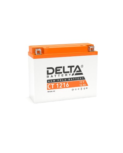 Delta CT 1216. Аккумулятор герметичный свинцово-кислотный стартерный. Delta в Ессентуках