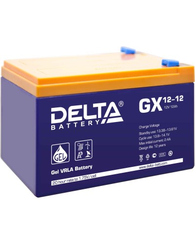 Delta GX 12-12. Аккумулятор герметичный свинцово-кислотный. Delta в Ессентуках