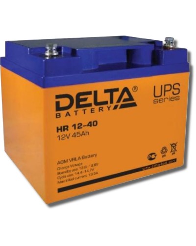 Delta HR 12-40. Аккумулятор герметичный свинцово-кислотный. Delta в Ессентуках