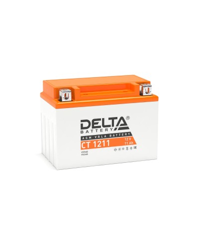 Delta CT 1211. Аккумулятор герметичный свинцово-кислотный стартерный. Delta в Ессентуках