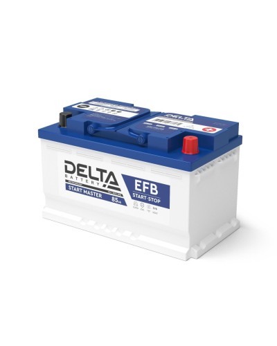 Delta START MASTER EFB 1285 (85 Ah). Аккумулятор автомобильный герметичный свинцово-кислотный. Delta в Ессентуках