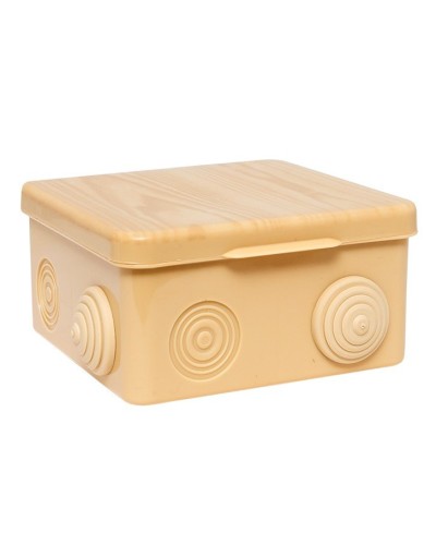 КМР-030-014 с крышкой (100х100х55) светлое дерево IP54 (plc-kmr-030-014-s). Коробка распределительная. EKF в Ессентуках