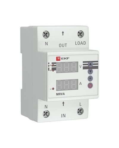 MRVA 40A PROxima (MRVA-40A). Реле напряжения и тока с дисплеем. EKF в Ессентуках