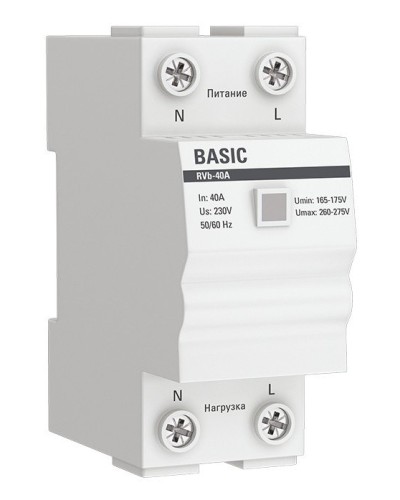 RVb-40A Basic (rvb-40a). Реле напряжения. EKF в Ессентуках