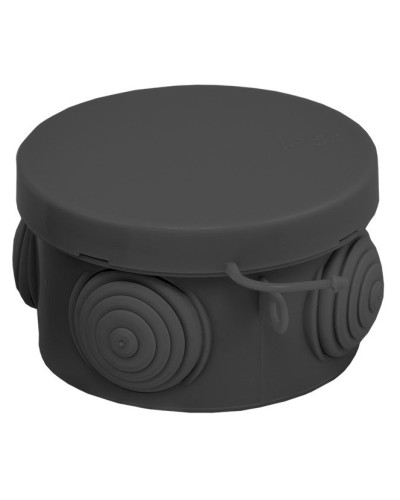 КМР-040-038 с крышкой (65х40) чёрная IP54 (plc-kmr-040-038-b). Коробка распределительная. EKF в Ессентуках