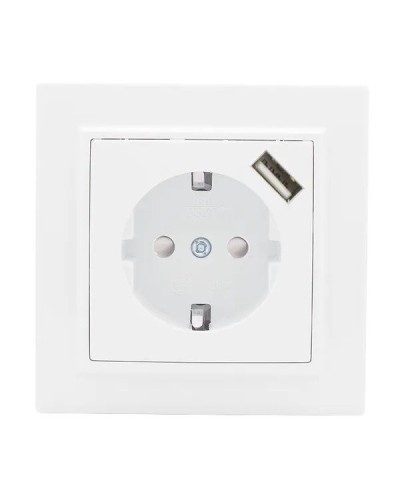 Минск Розетка 1-местная СП с/з 16А (ERR16-028-100-USB). Розетка 1-местная СП с/з 16А. EKF в Ессентуках