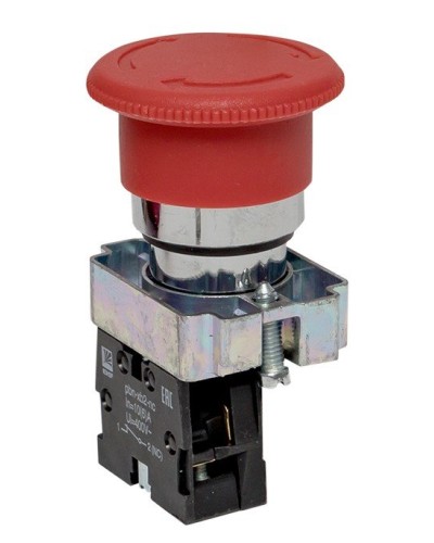 BS542 поворотная красная грибок NC (xb2-bs542). Кнопка поворотная красная грибок. EKF в Ессентуках