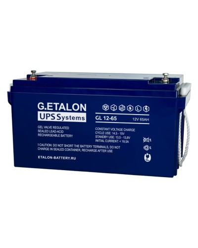 G.ETALON GL 12-65. Аккумулятор герметичный свинцово-кислотный. ETALON в Ессентуках