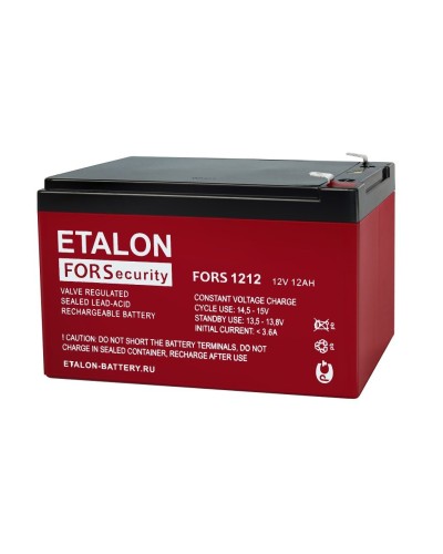 ETALON FORS 1212. Аккумулятор герметичный свинцово-кислотный. ETALON в Ессентуках