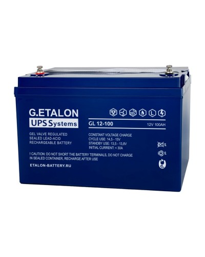 G.ETALON GL 12-100. Аккумулятор герметичный свинцово-кислотный. ETALON в Ессентуках