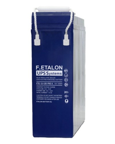 F.ETALON FTE 12-125 PRO X. Аккумулятор герметичный свинцово-кислотный. ETALON в Ессентуках