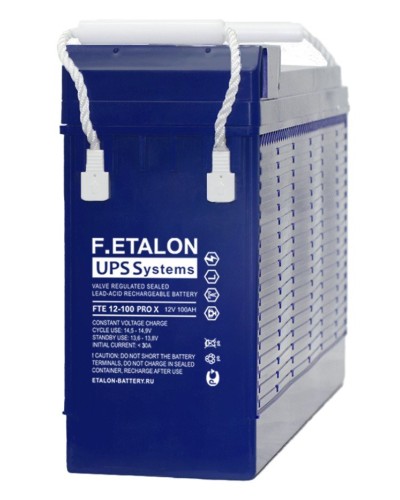 F.ETALON FTE 12-100 PRO X. Аккумулятор герметичный свинцово-кислотный. ETALON в Ессентуках