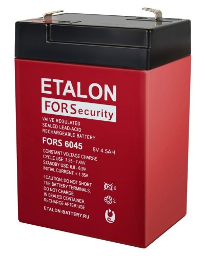 ETALON FORS 6045. Аккумулятор герметичный свинцово-кислотный. ETALON в Ессентуках