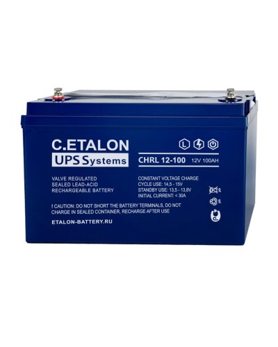 C.ETALON CHRL 12-100. Аккумулятор герметичный свинцово-кислотный. ETALON в Ессентуках