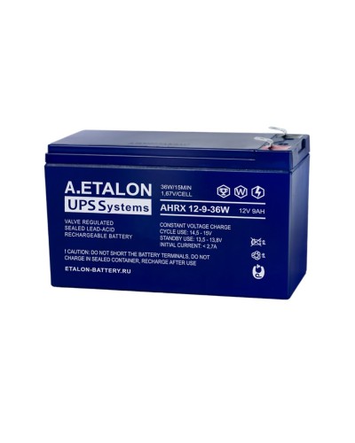 A.ETALON AHRX 12-9-36W. Аккумулятор герметичный свинцово-кислотный. ETALON в Ессентуках