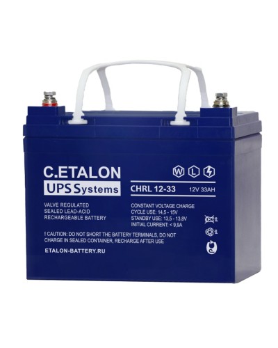 C.ETALON CHRL 12-33. Аккумулятор герметичный свинцово-кислотный. ETALON в Ессентуках