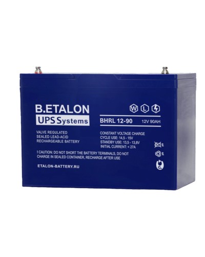 B.ETALON BHRL 12-90. Аккумулятор герметичный свинцово-кислотный. ETALON в Ессентуках