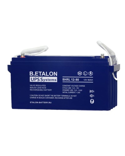 B.ETALON BHRL 12-80. Аккумулятор герметичный свинцово-кислотный. ETALON в Ессентуках