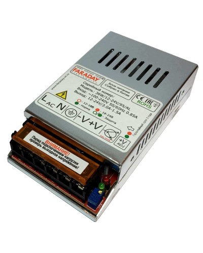36W/12-24V/95AL. Импульсный блок питания. FARADAY в Ессентуках
