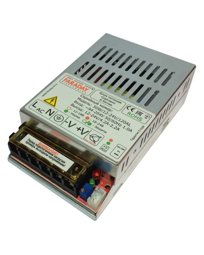 50W/12-24V/120AL. Импульсный блок питания. FARADAY в Ессентуках