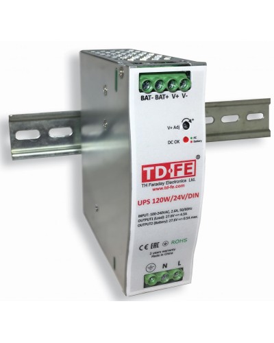UPS 120W/24V/DIN. Блок бесперебойного питания. FARADAY в Ессентуках