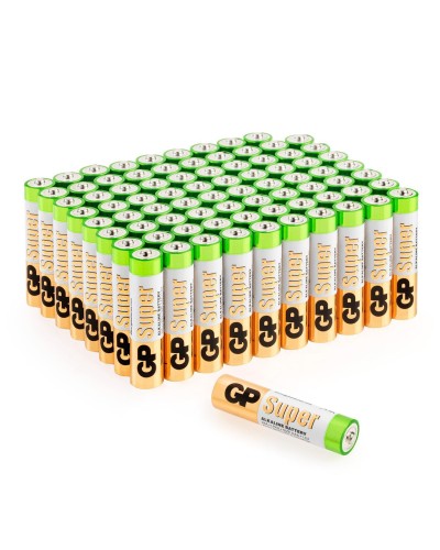 GP Super Alkaline 24A AAA (GP 24A-2CRVS80), упак. 80 шт.. Алкалиновые батарейки. GP Batteries в Ессентуках