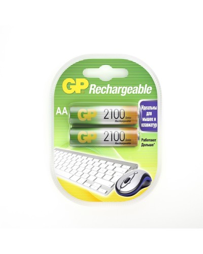 GP 210AAHC AA (GP 210AAHC-2DECRC2), упак. 2 шт.. Перезаряжаемые аккумуляторы. GP Batteries в Ессентуках