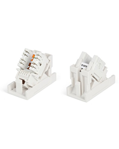 SIP2K-C6-M45-22.5. Вставка 45x22,5 с наклонным модулем RJ-45 категории 6. Hyperline в Ессентуках