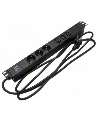SHE19-3SH-3IEC-2.5EU. Блок розеток 19. Hyperline в Ессентуках