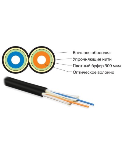 FO-D3-IN-50-2-LSZH-BK. Кабель волоконно-оптический многомодовый. Hyperline в Ессентуках