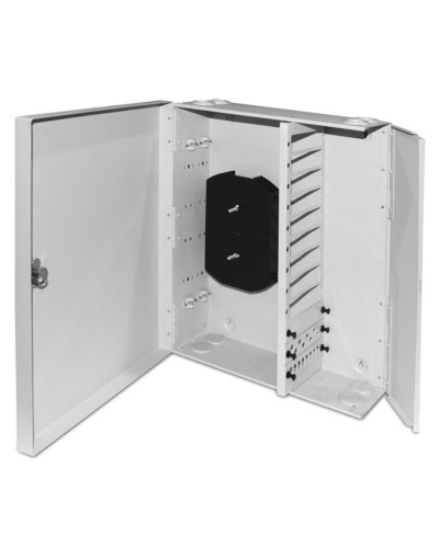 FO-WBX-12xSLT-W140H42-96UN-GY. Кросс оптический настенный. Hyperline в Ессентуках